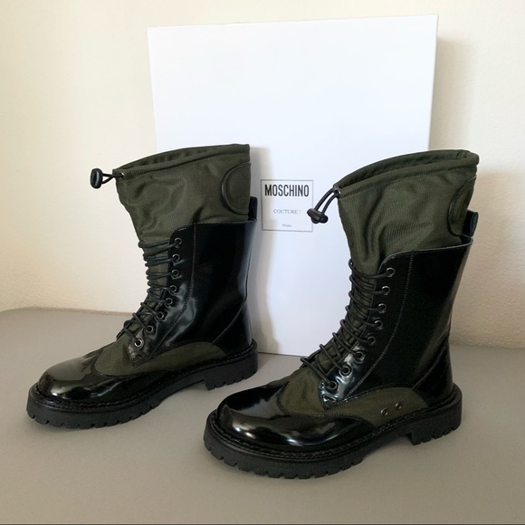 Moschino combat boots